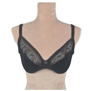 NWT Gossard Tresor Collection 3/4 Cup Underwire Bra Black Size 36C